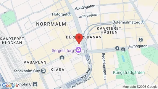 Lägenheter att hyra i Stockholm Innerstad - kort over placeringen