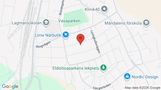 Lägenheter att hyra i Mjölby - kort over placeringen