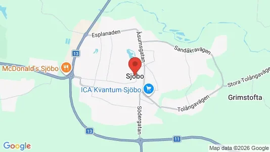 Hus att hyra i Sjöbo - Bild från Google Street View