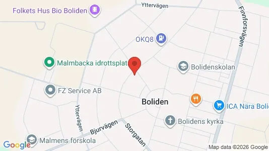 Lägenheter att hyra i Skellefteå - kort over placeringen