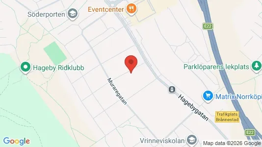 Lägenheter att hyra i Norrköping - kort over placeringen