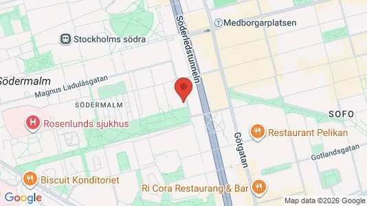 Lägenheter att hyra i Södermalm - kort over placeringen