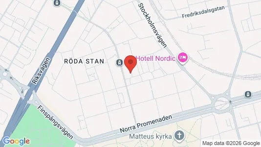Lägenheter att hyra i Norrköping - kort over placeringen