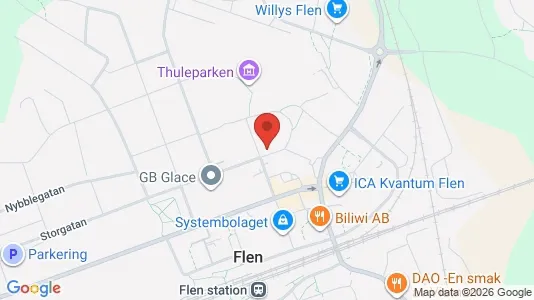 Lägenheter att hyra i Flen - kort over placeringen