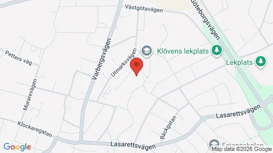 Lägenheter att hyra i Falkenberg - kort over placeringen