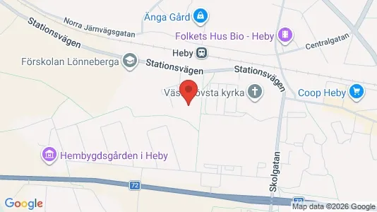 Lägenheter att hyra i Heby - kort over placeringen