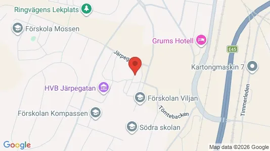 Lägenheter att hyra i Grums - kort over placeringen