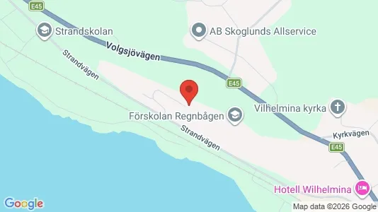 Lägenheter att hyra i Vilhelmina - kort over placeringen