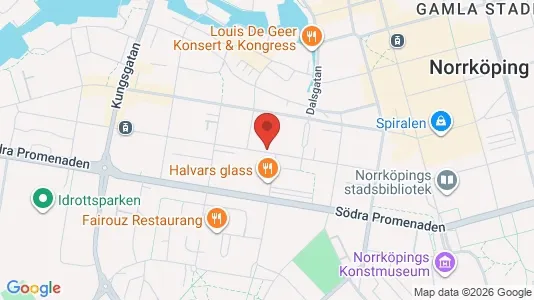 Lägenheter att hyra i Norrköping - kort over placeringen