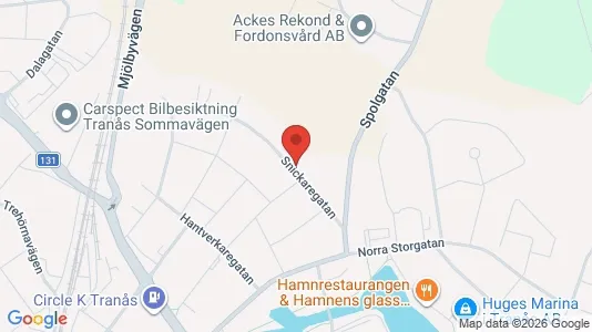 Lägenheter att hyra i Tranås - kort over placeringen