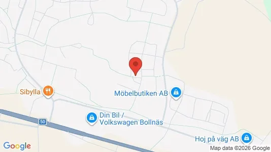 Lägenheter att hyra i Bollnäs - kort over placeringen