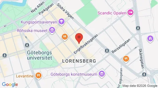 Lägenheter att hyra i Göteborg Centrum - kort over placeringen