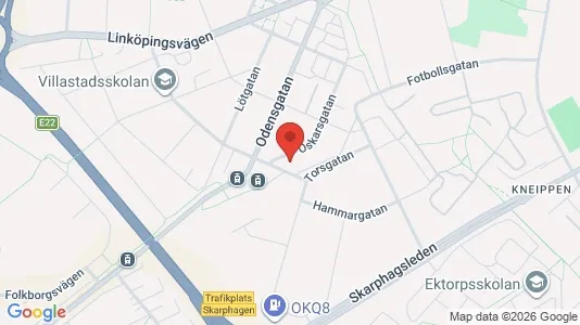 Lägenheter att hyra i Norrköping - kort over placeringen