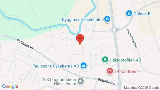 Lägenheter att hyra i Hässleholm - kort over placeringen
