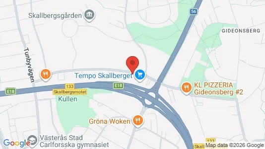 Lägenheter att hyra i Västerås - kort over placeringen