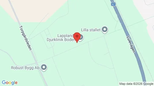 Lägenheter att hyra i Boden - kort over placeringen