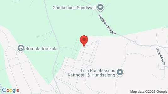 Lägenheter att hyra i Sundsvall - kort over placeringen