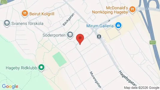 Lägenheter att hyra i Norrköping - kort over placeringen