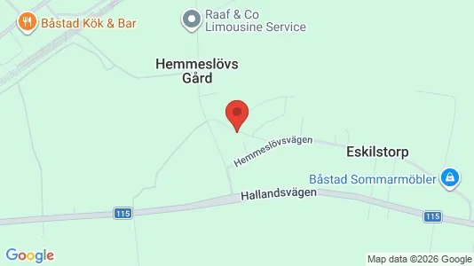 Lägenheter att hyra i Båstad - kort over placeringen
