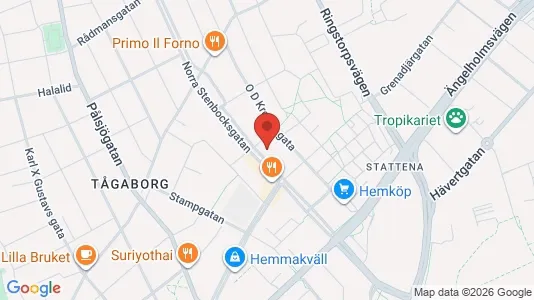 Lägenheter att hyra i Helsingborg - kort over placeringen