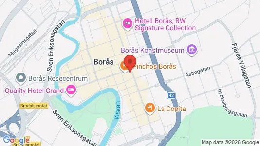 Lägenheter att hyra i Borås - kort over placeringen