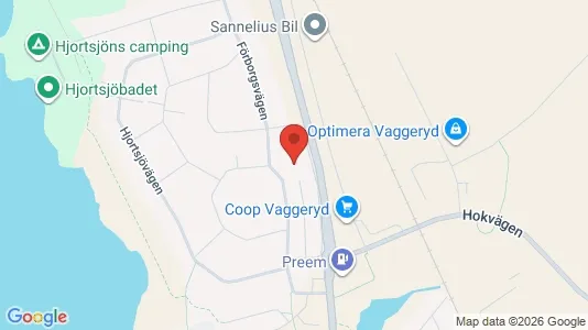 Lägenheter att hyra i Vaggeryd - kort over placeringen