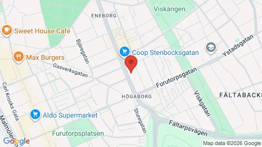 Lägenheter att hyra i Helsingborg - kort over placeringen