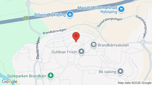 Lägenheter att hyra i Nyköping - kort over placeringen