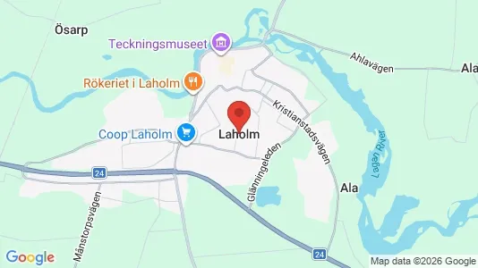 Lägenheter att hyra i Laholm - Bild från Google Street View