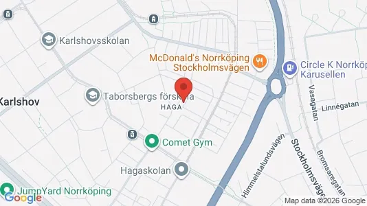 Lägenheter att hyra i Norrköping - kort over placeringen