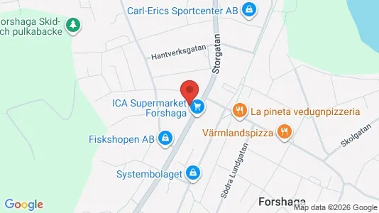 Lägenheter att hyra i Forshaga - kort over placeringen