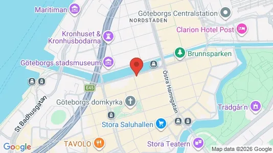 Lägenheter att hyra i Göteborg Centrum - kort over placeringen