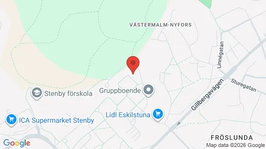 Lägenheter att hyra i Eskilstuna - kort over placeringen