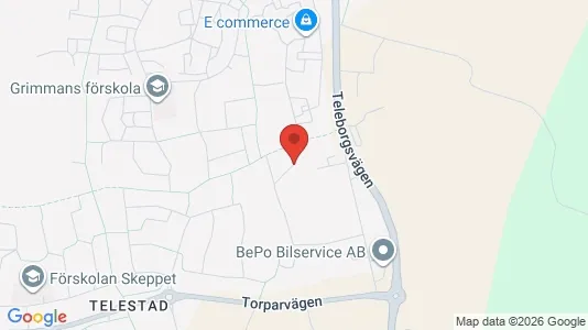 Lägenheter att hyra i Växjö - kort over placeringen