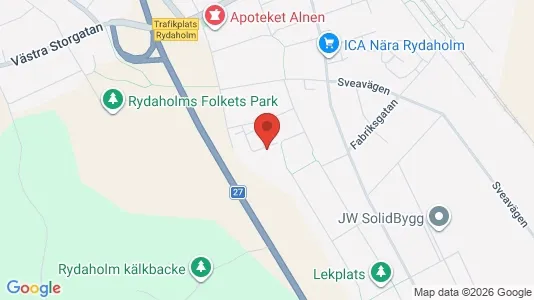 Lägenheter att hyra i Värnamo - kort over placeringen