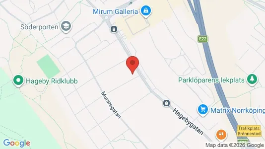 Lägenheter att hyra i Norrköping - kort over placeringen
