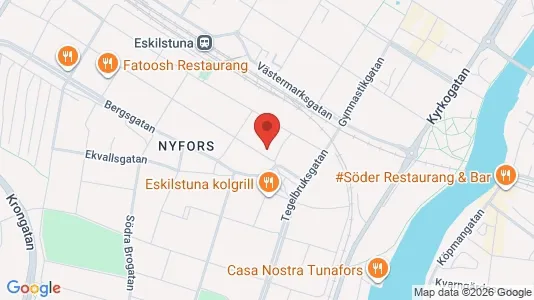 Lägenheter att hyra i Eskilstuna - kort over placeringen