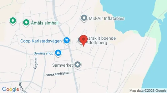 Lägenheter att hyra i Åmål - kort over placeringen