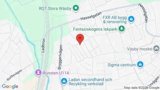 Lägenheter att hyra i Upplands Väsby - kort over placeringen