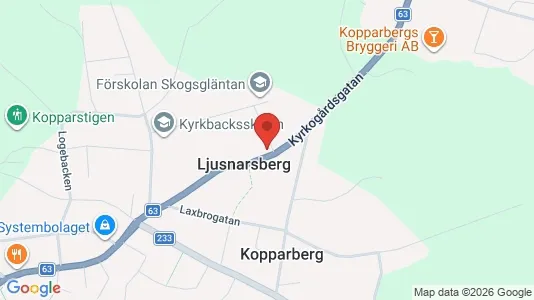 Lägenheter att hyra i Ljusnarsberg - kort over placeringen
