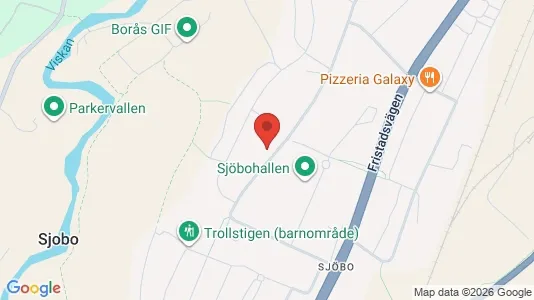 Lägenheter att hyra i Borås - kort over placeringen