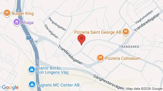Lägenheter att hyra i Borås - kort over placeringen