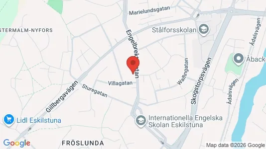 Lägenheter att hyra i Eskilstuna - kort over placeringen