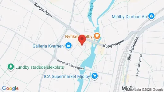 Lägenheter att hyra i Mjölby - kort over placeringen