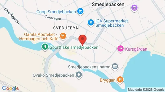 Lägenheter att hyra i Smedjebacken - kort over placeringen