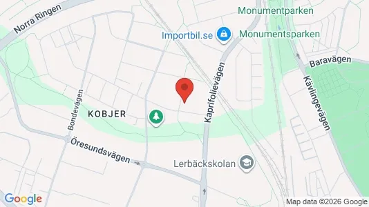 Lägenheter att hyra i Lund - kort over placeringen