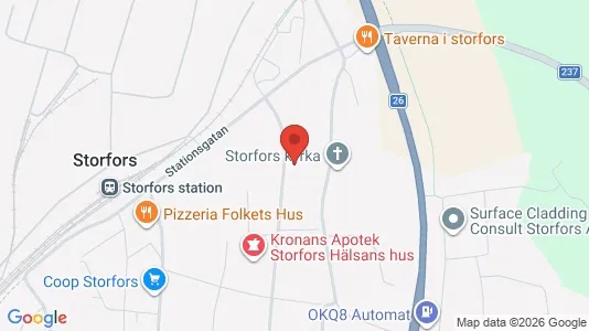Lägenheter att hyra i Storfors - kort over placeringen