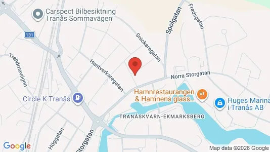Lägenheter att hyra i Tranås - kort over placeringen