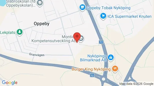Lägenheter att hyra i Nyköping - kort over placeringen