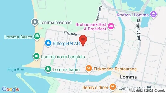 Lägenheter att hyra i Lomma - kort over placeringen